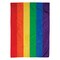 In the Breeze 28 Inch by 40 Inch Rainbow Flag - Rainbow House Banner with Sewn Stripes